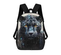 sinyumoney Black Panther Art Print School Backpack for Girls 17inch Casual Daypack Lightweight Rucksack Boy Girl Backpack for Middle School Students