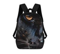 sinyumoney Black Panther Close-Up School Bags Large Water Resistant Laptop Backpack for Campus Outdoor Travel Sports 17inch