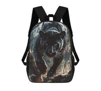 sinyumoney Black Panther in Forest School Bags School Secondary High School College Backpack Travel for Campus Outdoor Travel Sports 17inch