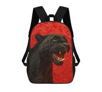 sinyumoney Black Panther Roaring Art Print Backpack School Lightweight Airport College Students Back Pack for Girl, Teen Girls 17inch