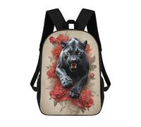 sinyumoney Black Panther School Backpack Daypacks Business Backpack Water Resistant Bookbag for Campus Outdoor Travel Sports 17inch