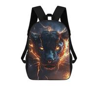 sinyumoney Black Panther with Electric Energy School Backpack 3D Printed Children's 17inch Backpacks Bag Bookbag for Kids Boy Girl Book Bags Kids School Bag Travel Rucksacks