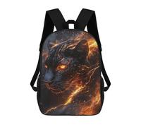 sinyumoney Black Panther with Fiery Eyes Rucksack Water Resistant Travel Backpack Computer Bag for Teenage Girls Boys Women Men 17inch