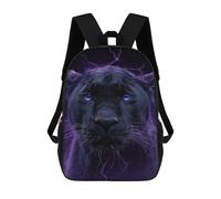 sinyumoney Black Panther with Lightning School Backpack Water Resistant School Bag Business Backpack for Men/Women 17inch