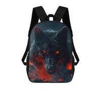 sinyumoney Black Wolf Red Eyes Backpack School Bag Large Water Resistant Laptop Backpack for Girls Boys Teenage 17inch