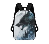 sinyumoney Black Wolf Rucksack Computer Rucksack for School/Work/Travel for Camping Outdoor Adventures And Daily Travel 17inch