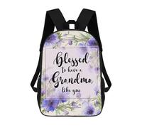 sinyumoney Blessed to Have A Grandma Like You Backpack School Bag Computer Rucksack for School/Work/Travel for Camping Outdoor Adventures And Daily Travel 17inch