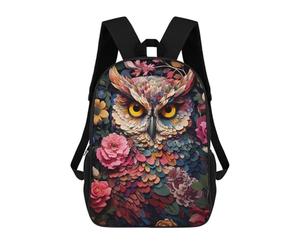 sinyumoney Blossoming Wisdom School Backpack Secondary Causal Travel High School Bags for Teenage Girls Boys Women Men 17inch