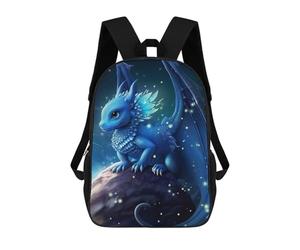 sinyumoney Blue Dragon Fantasy Art -1 School Bags Water Resistant School Bag Business Backpack for Boys/Girls/Teenagers 17inch