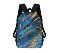 sinyumoney Blue Dragon Fantasy Artwork Backpack School Bag Daypacks Business Backpack Water Resistant Bookbag for Girls Boys Teenage 17inch