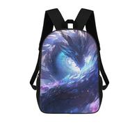 sinyumoney Blue Dragon Fantasy Artwork Backpack School Daypacks Business Backpack Water Resistant Bookbag for Boys/Girls/Teenagers 17inch