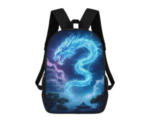 sinyumoney Blue Dragon in The Sky Backpack School Bag Business Durable Laptop Bag for Campus Outdoor Travel Sports 17inch