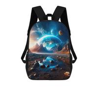 sinyumoney Blue Glow School Backpack Water Resistant Computer Rucksack- Perfect for Travel, Work And Daily Use 17inch