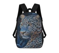 sinyumoney Blue Leopard Art Print Backpack School Computer Rucksack for School/Work/Travel- Perfect for Travel, Work And Daily Use 17inch
