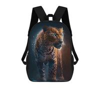 sinyumoney Blue Leopard School Bags Water Resistant Travel Backpack Computer Bag for Campus Outdoor Travel Sports 17inch