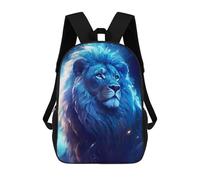sinyumoney Blue Lion Majesty Backpack School Bag High Secondary School Bags Casual Backpack for Campus Outdoor Travel Sports 17inch