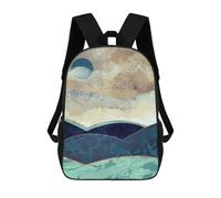 sinyumoney Blue Moon Backpack School Daypacks Business Backpack Water Resistant Bookbag for Girls Boys Teenage 17inch