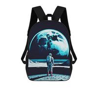 sinyumoney Blue Moon Charm Backpack School Business Durable Laptop Bag for Camping Outdoor Adventures And Daily Travel 17inch