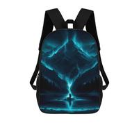 sinyumoney Blue Mountain Backpack School Bag Water Resistant School Bag Business Backpack - Perfect for Travel, Work And Daily Use 17inch