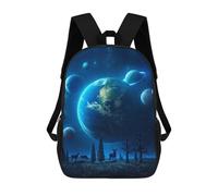 sinyumoney Blue Universe Ronaldo Backpack, Children's Backpack, Student School Bag, Book Bag, 3D Printed School Bag For Boys And Girls, 17inch
