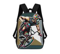 sinyumoney BMX WPAP POP ART Backpack School Bag Backpack For Girls Boys Backpacks Large Capacity Kids Backpack Lightweight School Bags For Kids Students 17inch