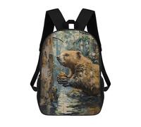 sinyumoney Bober Kurwa Painting Backpack School Bag Rucksack Casual Daypacks School Work Travel Bag for Men, Women & Teenage Boys 17inch