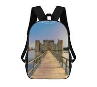 sinyumoney Bodiam Castle in The UK Rucksack Computer Rucksack for School/Work/Travel for Teenage Girls Boys Women Men 17inch