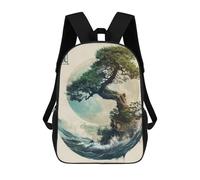 sinyumoney Bonsai Backpack School Work Laptop Backpack Rucksack Bag for Men, Women & Teenage Boys 17inch