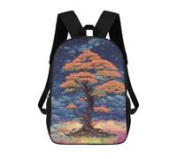 sinyumoney Bonsai Inspired Fantasy La Backpack School Lightweight Schoolbag Dayback Bookbag College for Men/Women 17inch