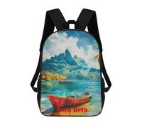 sinyumoney Bora Bora Art School Backpack Water Resistant Computer Rucksack- Perfect for Travel, Work And Daily Use 17inch
