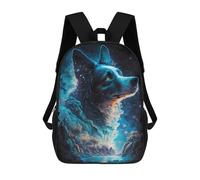 sinyumoney Border Collie Dog Illusory Backpack School Bag Large Water Resistant Laptop Backpack for Teenage Girls Boys Women Men 17inch