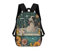 sinyumoney Borzoi Dog Children's Backpacks School 3D Printed Bag Bookbag for Kids Travel Rucksacks Boy Girl Book Bags Kids School Bag 17inch