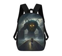 sinyumoney Bridge to The Monster School Bags Daypacks Business Backpack Water Resistant Bookbag for School/Work/Travel 17inch