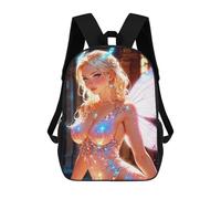 sinyumoney Brie - The Fairy Princess Children's School Backpack Fashion Casual 17inch 3D Printed School Bags Boy School Backpack Large Backpack