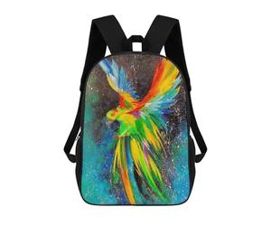 sinyumoney Bright Parrot Backpack School Bag Water Resistant School Bag Business Backpack for Girls Boys Teenage 17inch
