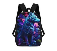 sinyumoney Brilliant Wolf School Backpack Large Water Resistant Laptop Backpack for Teenage Girls Boys Women Men 17inch