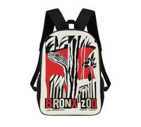 sinyumoney BRONX ZOO POSTER School Backpack Water Resistant School Bag Business Backpack for Men/Women 17inch