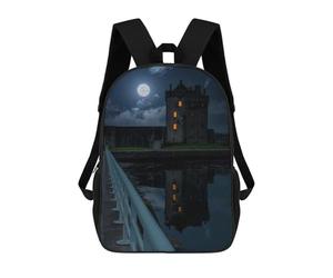 sinyumoney Broughty Ferry Castle School Bags Daypacks Business Backpack Water Resistant Bookbag for School/Work/Travel 17inch