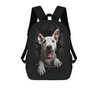 sinyumoney Bull Terrier Children's School Backpack Fashion Casual Children's Backpacks 3D Printed School Bags Boy Large Backpack 17inch