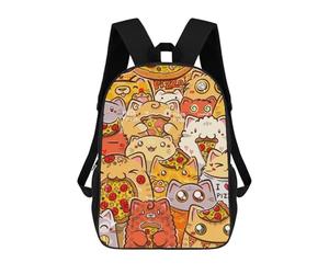 sinyumoney Bunch of Pizza Cats Backpack School Lightweight Schoolbag Dayback Bookbag College for Men, Women & Teenage Boys 17inch