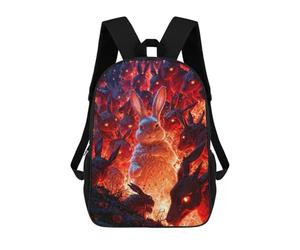 sinyumoney Bunny Apocalypse School Backpack Lightweight Airport College Students Back Pack for Teenage Girls Boys Women Men 17inch