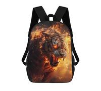 sinyumoney Burning Fantasy Tiger Glow Backpack School Bag Water Resistant School Bag Business Backpack - Perfect for Travel, Work And Daily Use 17inch
