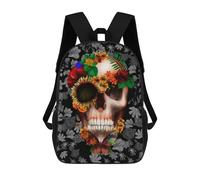 sinyumoney Butterfly And Skull Backpacks 3D Printed Kids School Backpack Outdoor Casual Daypack Fashion Casual Children Backpacks Cute Travel Bags 17inch