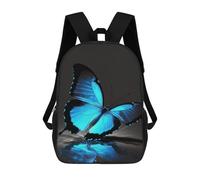 sinyumoney Butterfly Colorful School Backpack Lightweight Schoolbag Dayback Bookbag College for Teenage Girls Boys Women Men 17inch