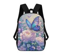 sinyumoney Butterfly Garden Fantasy-3 Backpack School Bag High Secondary School Bags Casual Backpack - Perfect for Travel, Work And Daily Use 17inch