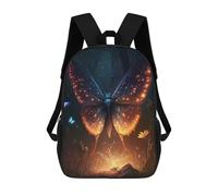 sinyumoney Butterfly Lovable Backpack School Bag School Secondary High School College Backpack Travel for Teenage Girls Boys Women Men 17inch