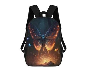 sinyumoney Butterfly Lovable Backpack School Bag School Secondary High School College Backpack Travel for Teenage Girls Boys Women Men 17inch