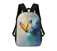 sinyumoney Butterfly Painting Backpack School Lightweight Airport College Students Back Pack for Campus Outdoor Travel Sports 17inch
