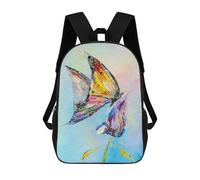 sinyumoney Butterfly School Backpack Business Laptop Rucksack Bag Unisex Casual Daypack for Boys/Girls/Teenagers 17inch