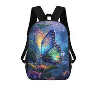 sinyumoney Butterfly School Bags Water Resistant School Bag Business Backpack - Perfect for Travel, Work And Daily Use 17inch